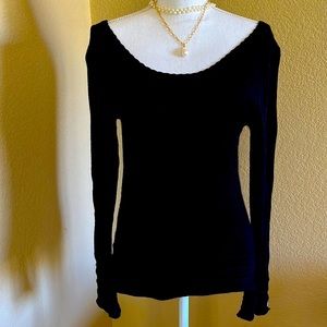 Marc Jacobs black cotton/angora sweater. Excellent condition.